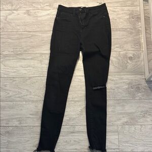 Sneak peek Women's distressed Black Jeggings​​